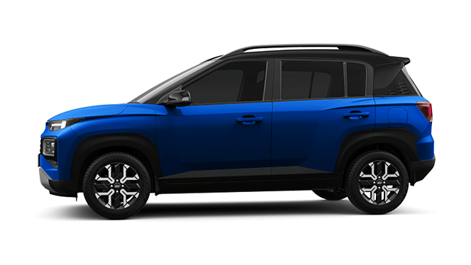 Cosmic blue with abyss black roof
