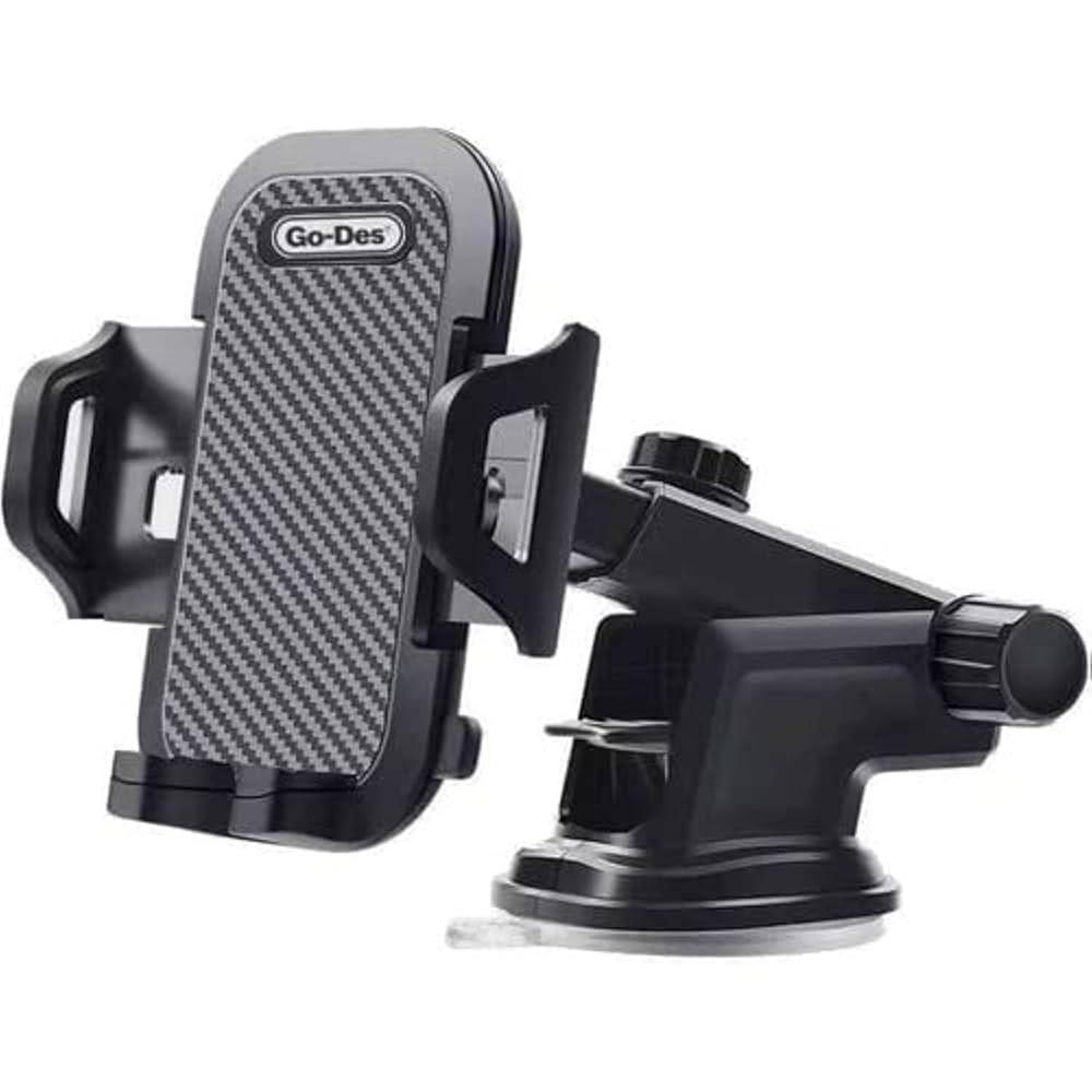 Hold up Car Mobile Holder for Windshield, Dashboard  (Black)
