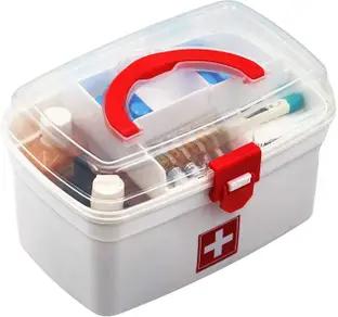 Nitron Plastic Rectangular Medicine Box, Multi Purpose Box First Aid Kit